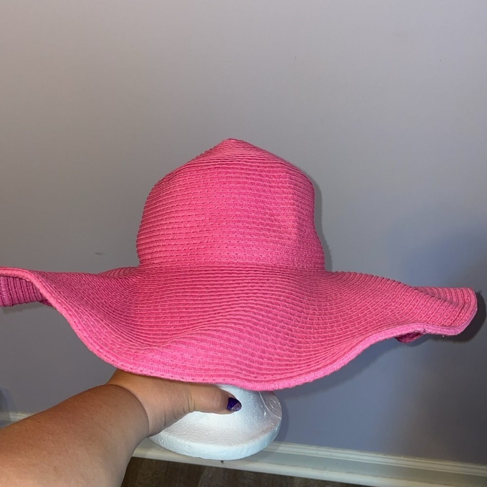 Peter Grimm True Character Pink Wide Brim Sun Hat 100% Paper OS